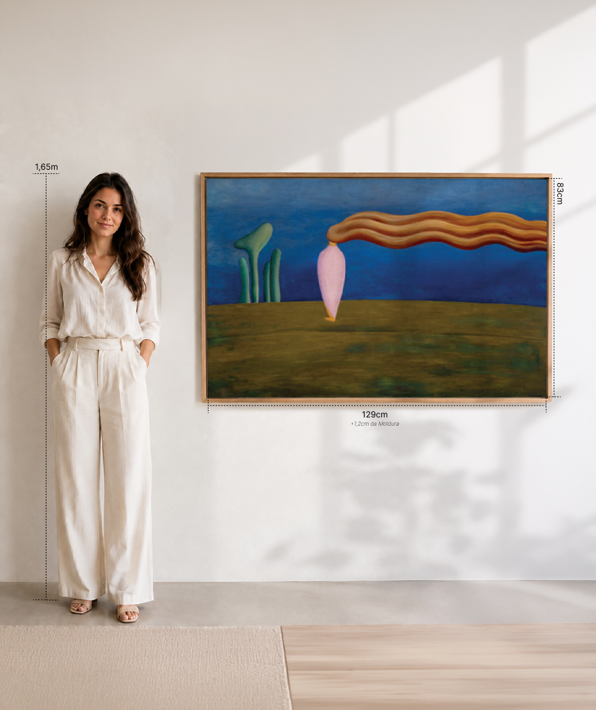 Reprodução oficial de Figura Só, de Tarsila do Amaral